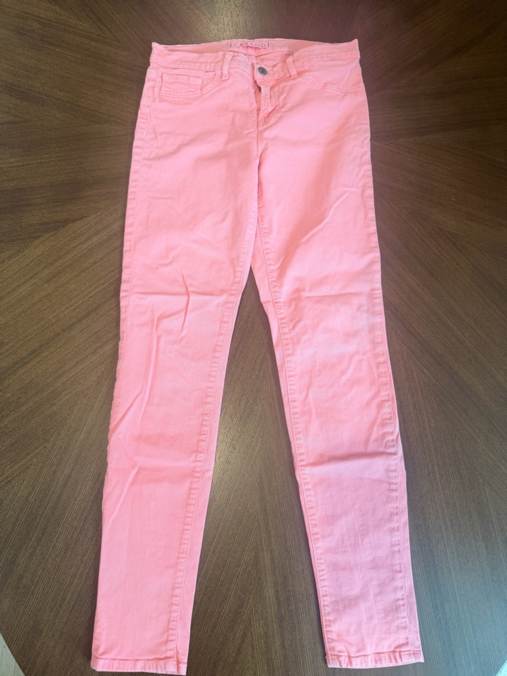 J Brand Pinky Coral Skinny Jeans